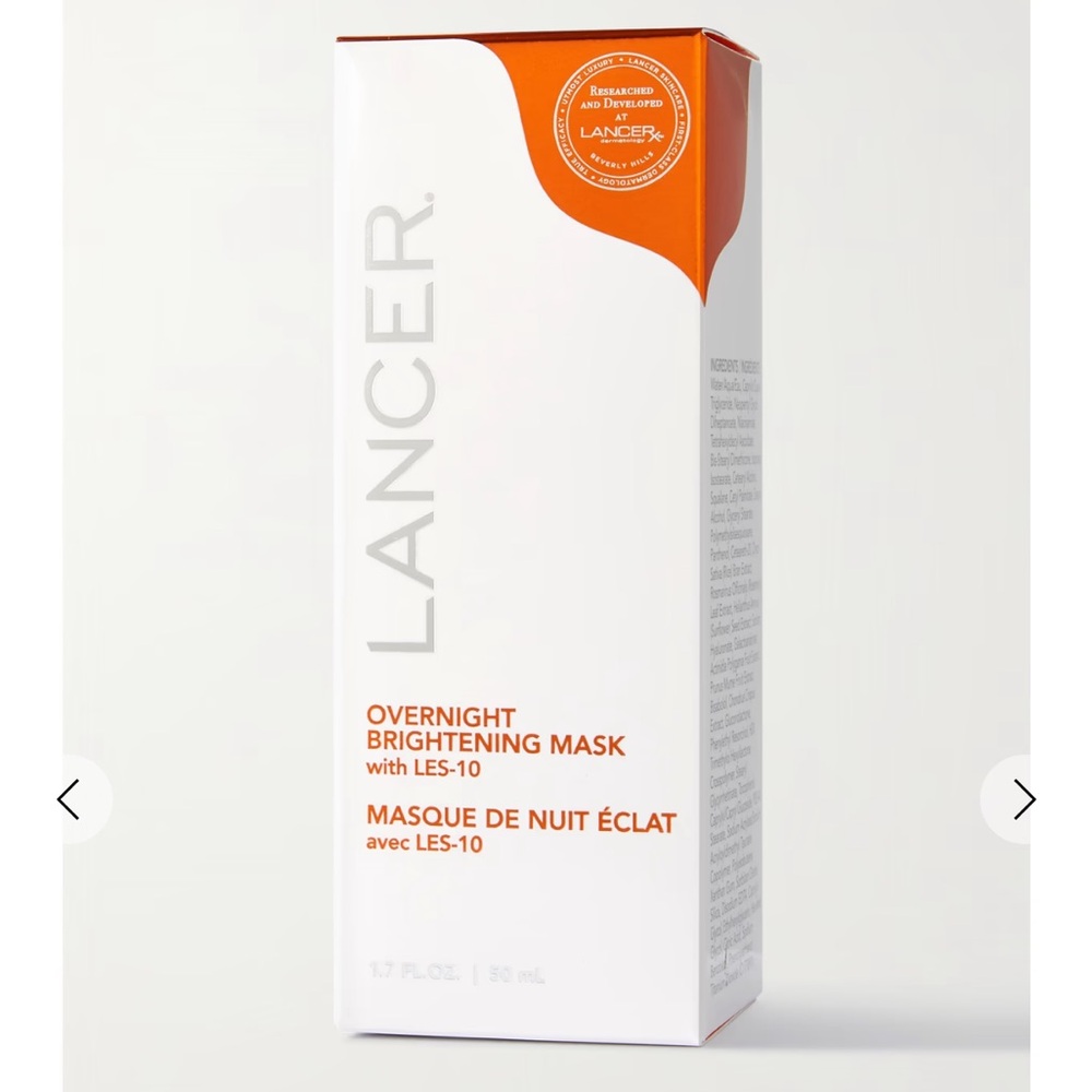 New Lancer Overnight Brightening Mask